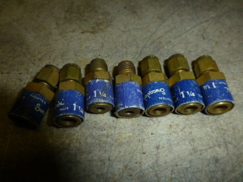 23 BRASS SWAGELOK MALE CONNECTOR 1/4 PIPE X 1/8 TUBE            NO RESERVE