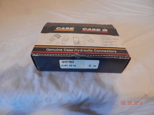 Genuine case hydraulic connector 1272770c2 1/2 np iso tip for sale