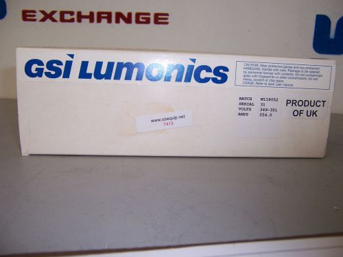 7413 GSI LUMONICS FLASH LAMP ( LASER ARC LAMP ) P61R4980X 349-351 V 254.0 AMP