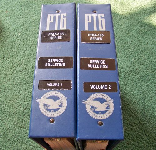 Pratt &amp; Whitney PT6A-135 Service Bulletins Manuals, 2 Vol Set