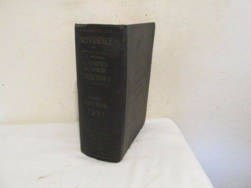 Antique 1931 Providence RI Business Directory Buyers Blue Book VFC 846 pages