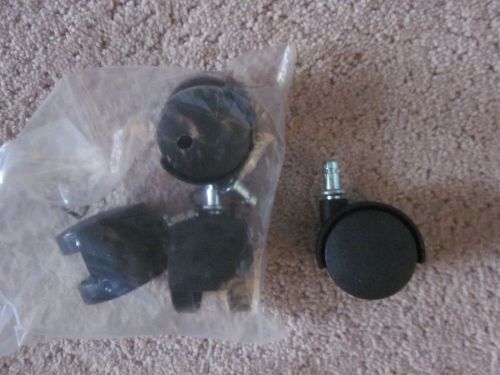 NEW 4 Replacement black Swivel plastic Wheel Office Chair anything Casters