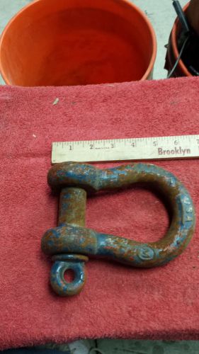 1 1/8&#034; shackle big orange columbus mckinnon 10 ton wll clevis lifting sling tow for sale