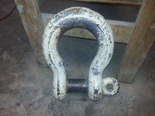 Crosby 55 ton, 2 3/4&#034; pin shackle / clevis, 4 1/8&#034; opening for sale