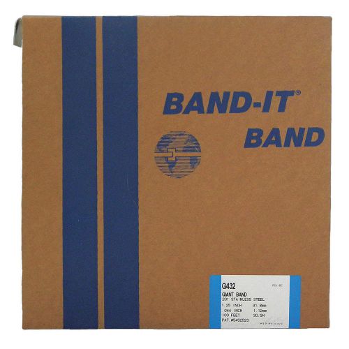BAND-IT GRG430 Stainless Steel Band,44 mil,100 ft. L NEW SEE PICS
