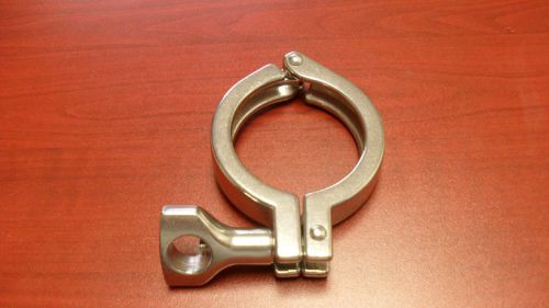 Tri clover 2&#034; stainless clamp, dairy, sanitary, stainless for sale