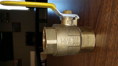 Prochannel 1 1/2&#034; bronze ball valve brs 600 wog - threaded for sale