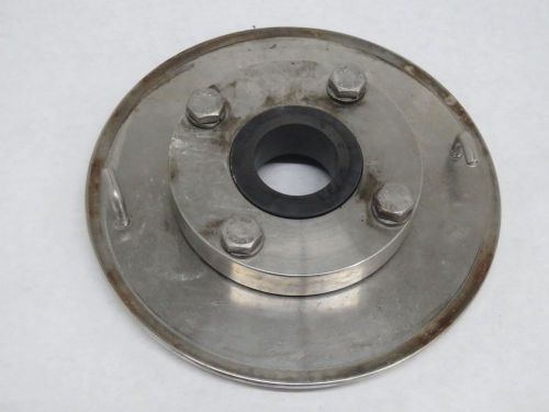 Tri clover 1-1/8in id 6-1/4in od pump backing plate stainless b324987 for sale