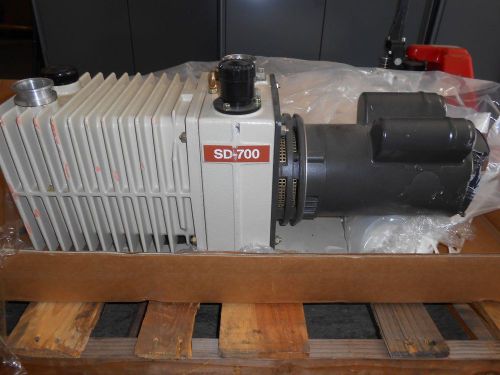 Varian sd 700 0424.p1241.3 2 stage rotary vane vacuum pump w/ franklin motor for sale