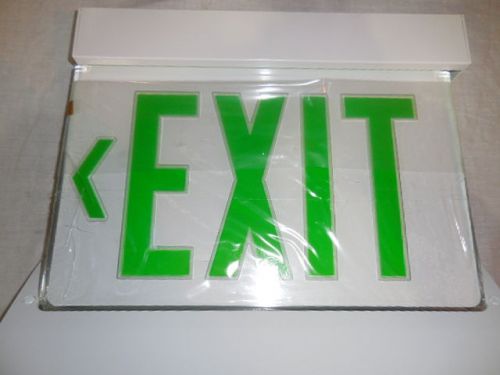 Lithonia - EXIT sign, Glass frame, Left Arrow, Green 280477