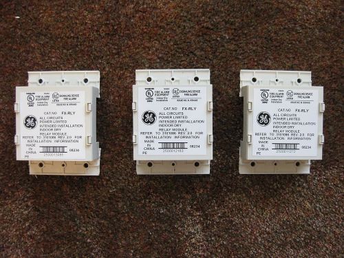 LOT OF 3 UTC FIRE &amp; SECURITY FXRLY INDOOR DRY RELAY MODULES