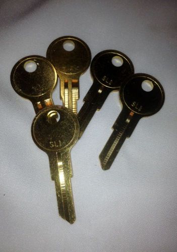Lot of 5 Slaymaker SL1 Key Blanks, Brand New-Locksmith Supply, Made in USA