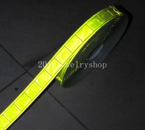 Pvc Yellow Safety Reflective Tape Sew On Material Width: 25mm(1&#034;)