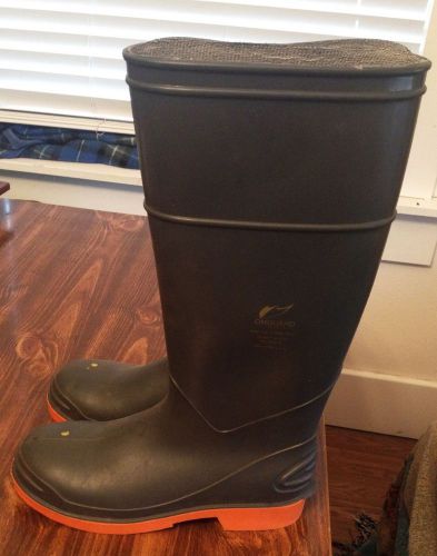 Used Ongaurd Men&#039;s Size 5 Steel Toed Rubber Boots