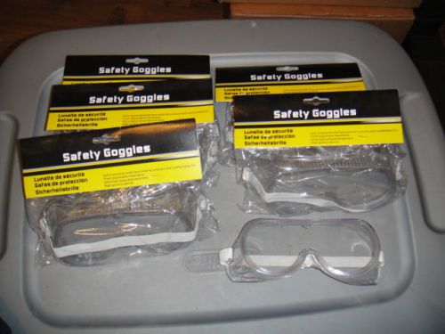 lot of 6 safety goggles