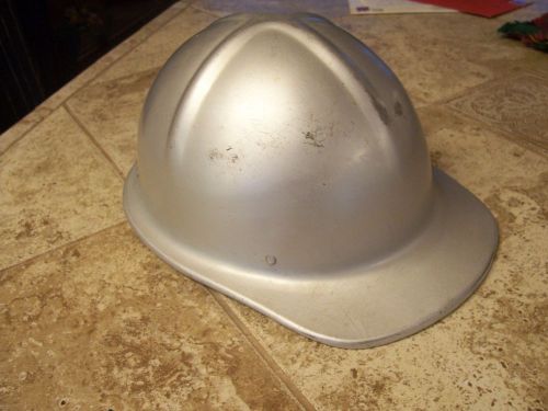 Vintage Welgard Aluminum Safety Helmet, used but nice, broken head band