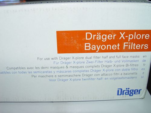 Drager X-plore (AM/MA/P100) Ammonia/Methylamine/P100 Filter Box of 14 Free Ship