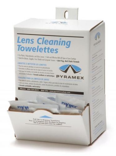 LCT100 - BOX OF 100 Individually Packaged Lens Cleaning Towelettes.