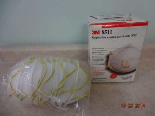 Brand New Genuine OEM 3M Drywall respirator N95 8511 lot of 20 masks mask