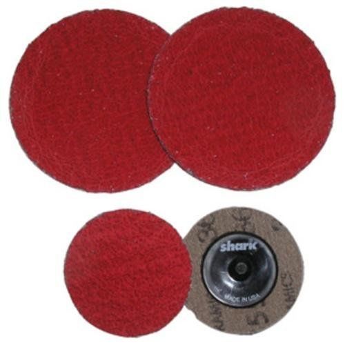 Shark Industries Ltd 12630 3&#034;50 Red Grit Ceramic Mini Grinding Discs/25 Pack