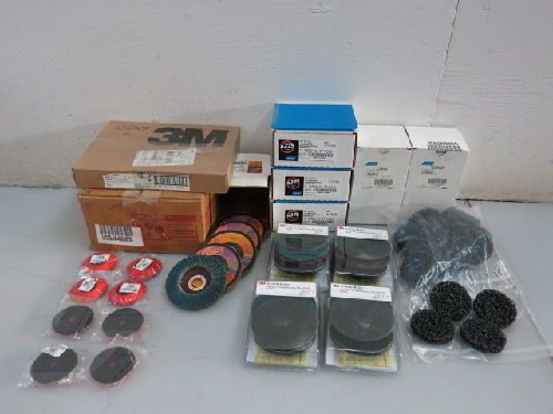 500 norton/3m grinding &amp; sanding pads/discs lot, 9145s, 31546 for sale