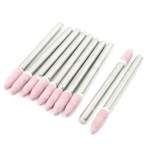 Grinding Polishing Tapered 3.2mm Dia Mounted Pointed Stone 10 Pcs