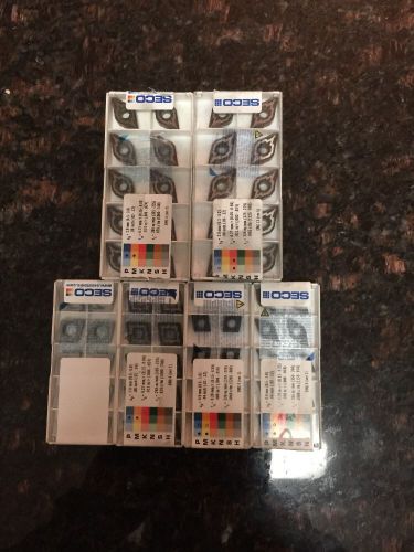 Lot Of 6 Packs Assorted SECO Inserts New
