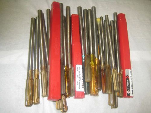 Chucking reamers, lot of 26 new reamers, incredible buy. 2 of each size. for sale