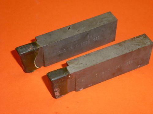 NOS! (2) DUO 12-T-2251, 883 TOOL BITS, CARBIDE TIPPED, 1/2&#034; x 1&#034; x 3-1/2&#034;