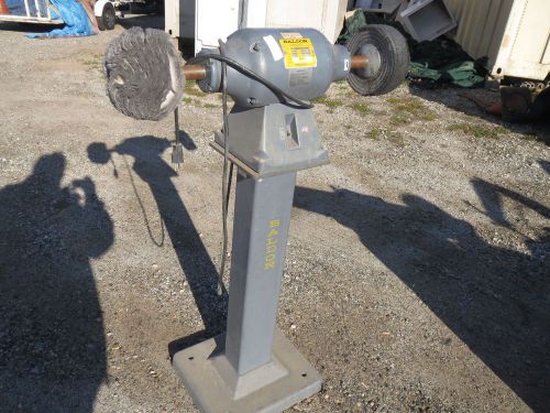 Industrial polisher on stand w/ baldor motor for sale