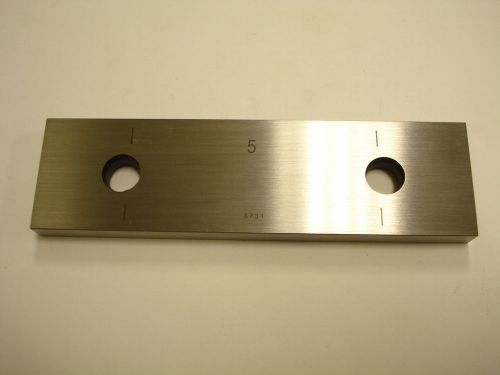 5.000&#034; steel rectangular asme gage / gauge block, grade 0, cmi2500 |35b| for sale