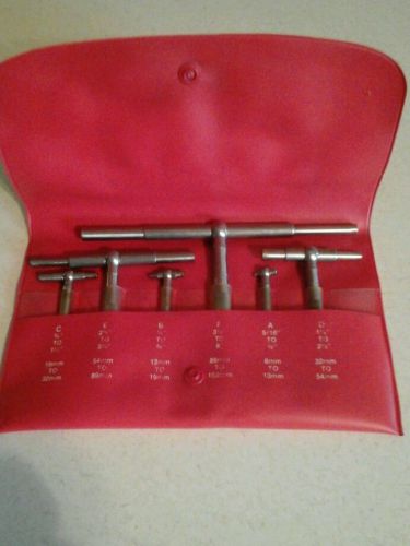 STARRETT NO. S579H SET OF SIX TELESCOPING GAGES FROM PERSONAL COLLECTION
