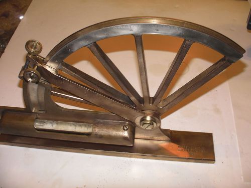 Inclinometer, Warren Knight brass machinery level, model 7838 Steampunk