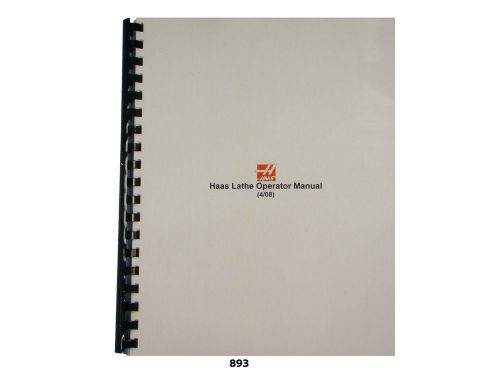 Haas  CNC Lathe SL Series Operator Training Manual *893