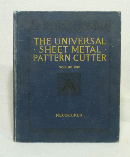 The universal sheet metal pattern cutter volume 1 collectable metal work book for sale