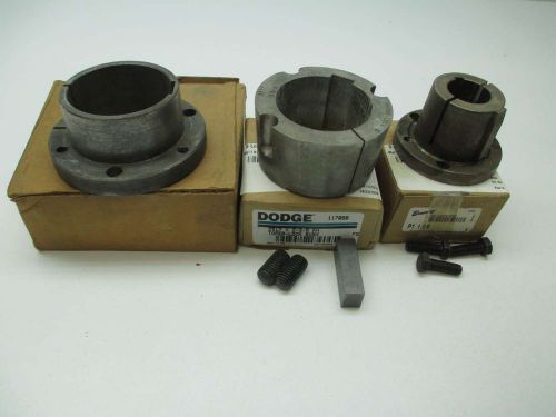 LOT 3 NEW DODGE ASSORTED 117098 2517X2-3/8 P1 1-1/8 SK2-3/8 BUSHING D396011