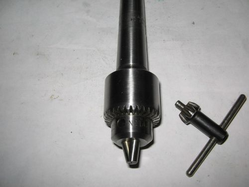 Jacobs # 1a drill chuck/key, mt2 arbor, jt1 mount, 0-1/4&#034; capacity for sale