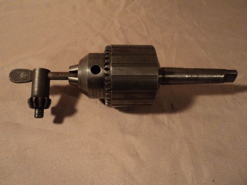 Jacobs Super Chuck 1/2&#039;&#039; With Key Nice Condition! No.2 Morse Taper