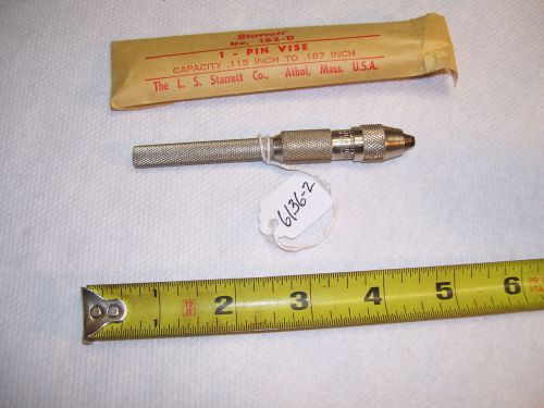 STARRETT No. 162D Pin Vise (.115&#034; - .187&#034; Capacity) Made in USA