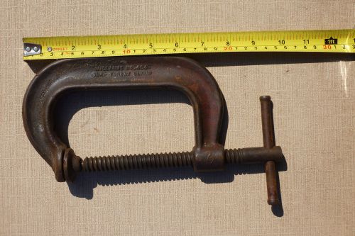 J.H. WILLIAMS 4&#034; DEEP THROAT CLAMP-#404S-MADE IN U.S.A. VINTAGE