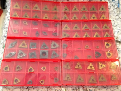 HUGE LOT OF 300 MISCELANEOUS CARBIDE INSERTS