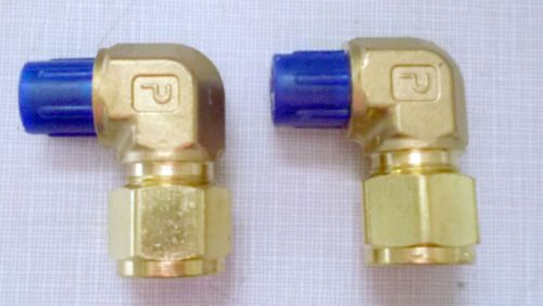 Lot of 2 parker tube fitting male elbow 8-4-cbz-b for sale