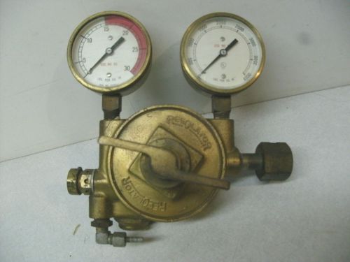 Reg-o-lator gas pressure regulator cga 350, brass, very good for sale