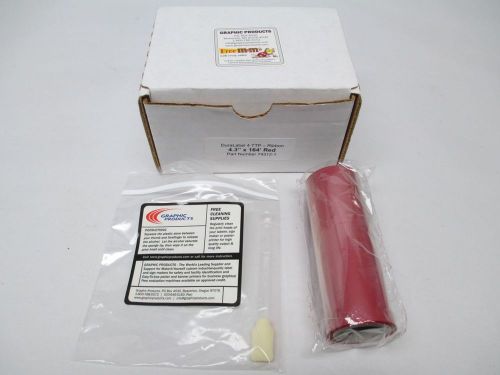 NEW DURALABEL 74312-1 LABELING RIBBON RED POLY RESIN 4.3INX164FT  D292762