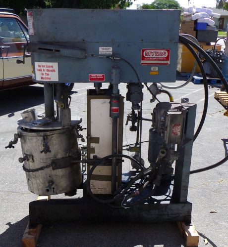 Myers  model hv550a-20-1401 dual shaft hydraulic mixer with mixing vessel for sale