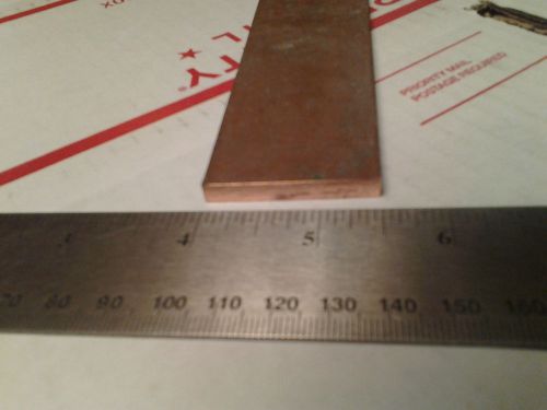 Copper flat bar, 1 piece 3/16&#034; thick x 1-1/2&#034; wide x 12&#034; long for sale