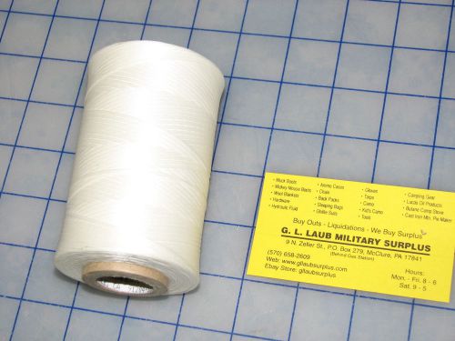 white nylon tape lacing and tying type 1 finish C size 4 500 yards 25lbs test