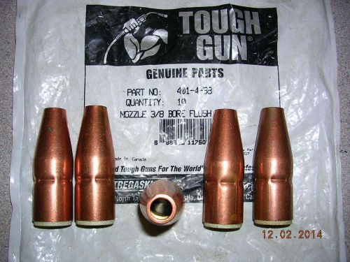 Tregaskiss 401-4-38 flush bore nozzles 3/8  Tough gun ( 5-pcs.)