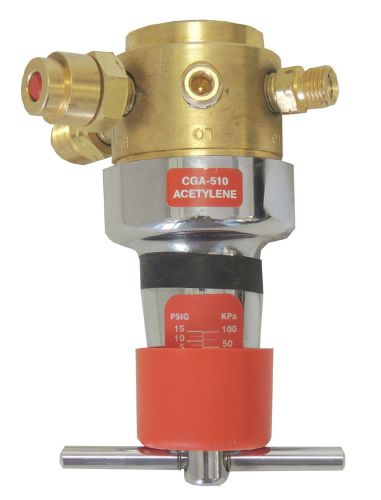 New esab oxweld r76-15-510g trimline gas regulator acetylene 15 psi single-stage for sale
