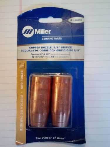 New Miller 198855 Copper Nozzle, 5/8&#034; Orifice Quantity of 2